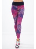 Pink and purple sports leggings H0011 - Online store - Boutique